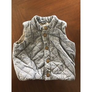 Adorable Baby Boy Gap Chambray/Denim Vest